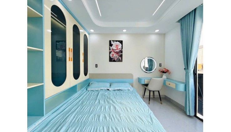 NHÀ 4 TẦNG MỚI XÂY- THIẾT KẾ ĐẸP - XE HƠI ĐỔ CỦA 36M2 ( NGANG 4), 3PN THOÁNG MÁT. GIÁ TỐT CHỈ 3,6 TỶ - NGAY P.8 GÒ VẤP